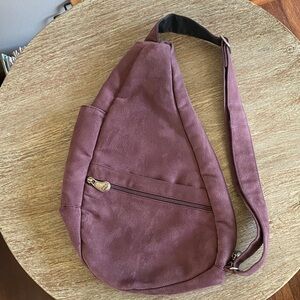Ameri bag microfiber healthy back bag tote small dusty purple